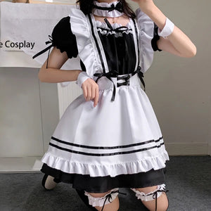 Lolita Servant Kawaii Apron Dress Japanese Anime Show Cosplay Costume High Quality Maid Outfit Women Sexy Lingerie Stage Uniform