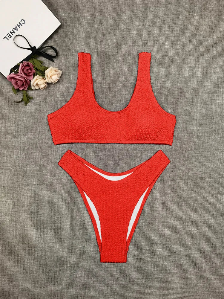 Sexy Bikini 2023 Swimsuit Women Swimwear Push Up Bikini Set Thong Brazilian Bathing Suit Beach Wear Biquini Bather Female