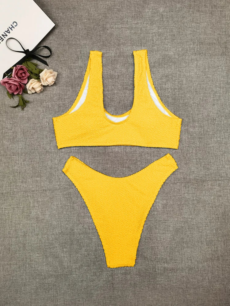 Sexy Bikini 2023 Swimsuit Women Swimwear Push Up Bikini Set Thong Brazilian Bathing Suit Beach Wear Biquini Bather Female