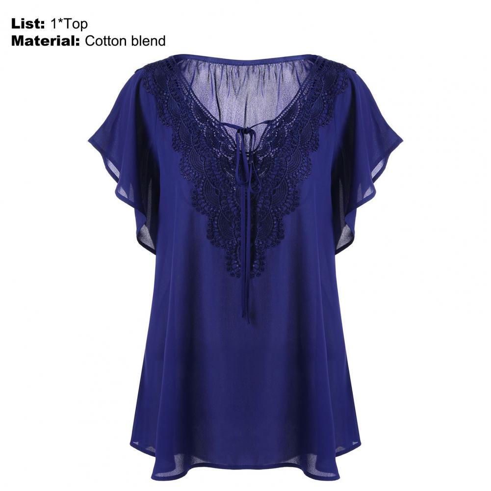 Plus Size Women Blouse V Neck Flare Sleeves Casual Top Lady dresses for women plus size women clothing Large Size 4XL 5XL