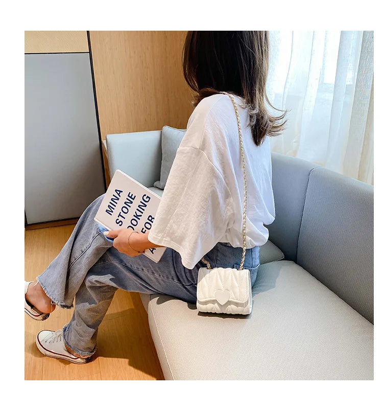 Lovely and Sweet 2023 New Korean Version Side Bags for Girls Fashion All-match Crossbody Bags for Women Flap Pocket Small Bags