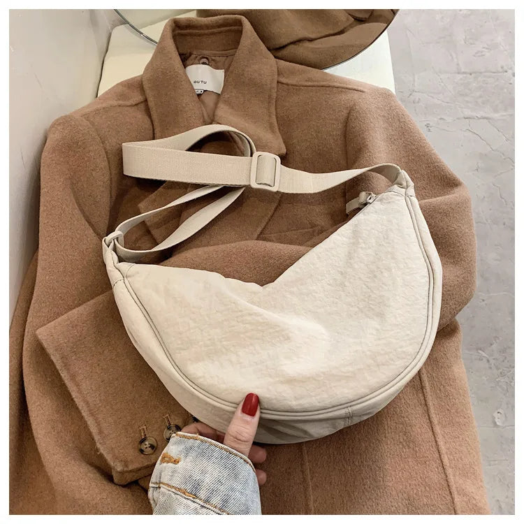 Casual Nylon Hobos Crossbody Bag for Women Designer Shoulder Bags Large Capacity Tote Lady Travel Shopper Bag Female Purses 2025