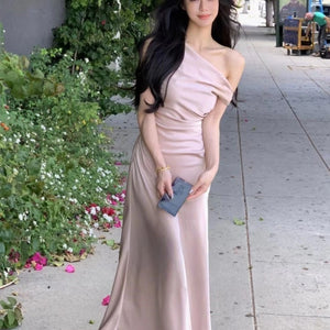 Women Elegant Solid Evening Party Dresses Summer Fashion Korean Gradua Global Fashions GC Women Elegant Solid Evening Party Dresses Summer Fashion Korean Gradua Global Fashions GC