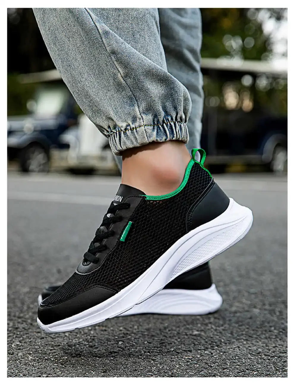 Mint Green Round Nose Men's Badminton Shoes Casual Men Breathable Sneakers Tennis For Sport Krasovki Tennes Upper Beskets