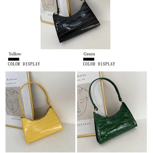 Fashion Exquisite Shopping Bag Retro Casual Women Totes Shoulder Bags Female Leather Solid Color Chain Handbag