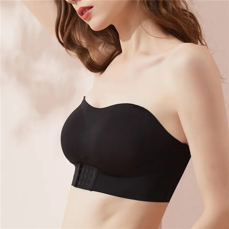 Strapless Bra for Woman Invisible Tube Tops Seamless Breathable Wireless Brassiere No Wire Push Up Bras Lingerie Sexy Bralette