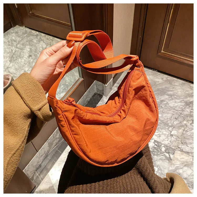 Casual Nylon Hobos Crossbody Bag for Women Designer Shoulder Bags Large Capacity Tote Lady Travel Shopper Bag Female Purses 2025