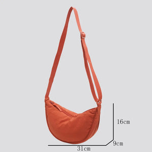 Casual Nylon Hobos Crossbody Bag for Women Designer Shoulder Bags Large Capacity Tote Lady Travel Shopper Bag Female Purses 2025