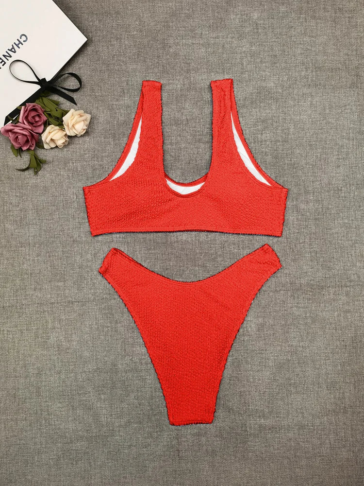 Sexy Bikini 2023 Swimsuit Women Swimwear Push Up Bikini Set Thong Brazilian Bathing Suit Beach Wear Biquini Bather Female