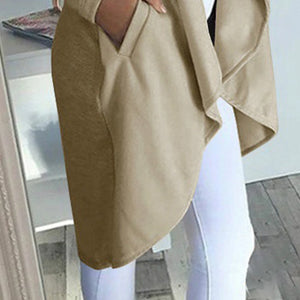 Women's Waterfall Lapel Trench Coat Ladies Cardigan Jacket Outwear Tops Plus Size Clothing Blazer Suit Clothes 2023-2024