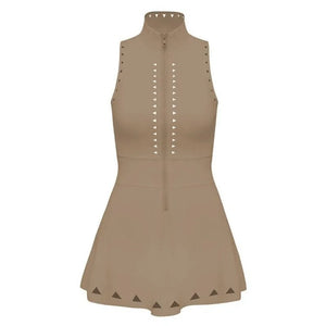 Summer sports and fitness dress for women, breathable, tight, comfortable, hollow back with chest cushion, tennis dress