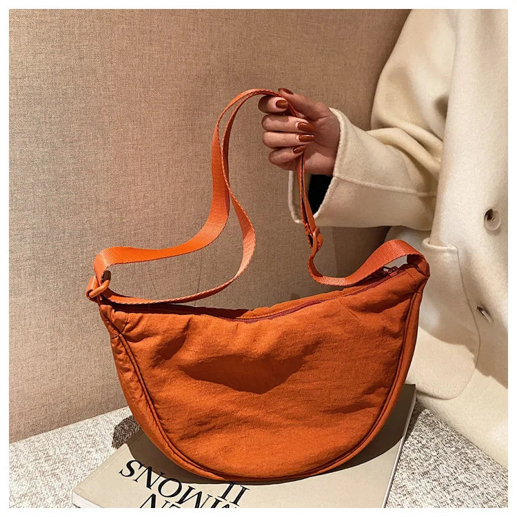 Casual Nylon Hobos Crossbody Bag for Women Designer Shoulder Bags Large Capacity Tote Lady Travel Shopper Bag Female Purses 2025