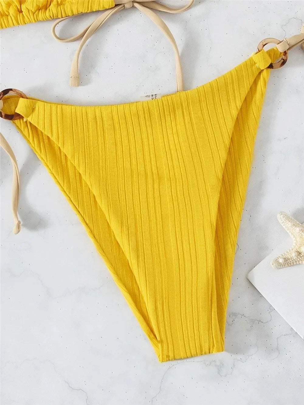 Sexy String Lace-up Micro Triangle Bikinis Set Mini Thong Swimsuits Women Swimwear Bathing Suit Bikini Tanga Mujer Biquinis Swim