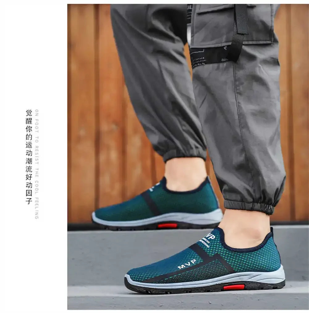 Non Slip Dark Blue Luxury Men Shoes Casual Original Men's Sneakers Shoes Golf Training Sports Fashionable Temis