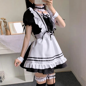 Lolita Servant Kawaii Apron Dress Japanese Anime Show Cosplay Costume High Quality Maid Outfit Women Sexy Lingerie Stage Uniform