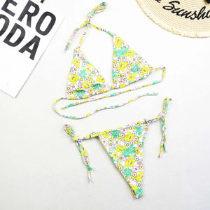 2022 new summer Mini Micro Bikini Set Brazilian Biquinis Triangle Swimwear String Bathing Suit Girl Swimsuit Swim wear Beachwear