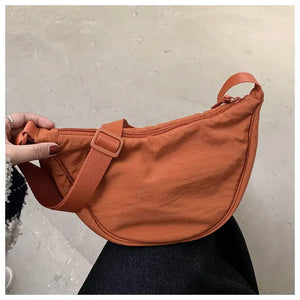 Upgraded Version Simple Design Women's Messenger Bag Nylon Hobos Small Shoulder Bags Vintage Female Girls Purse Cloth Handbags