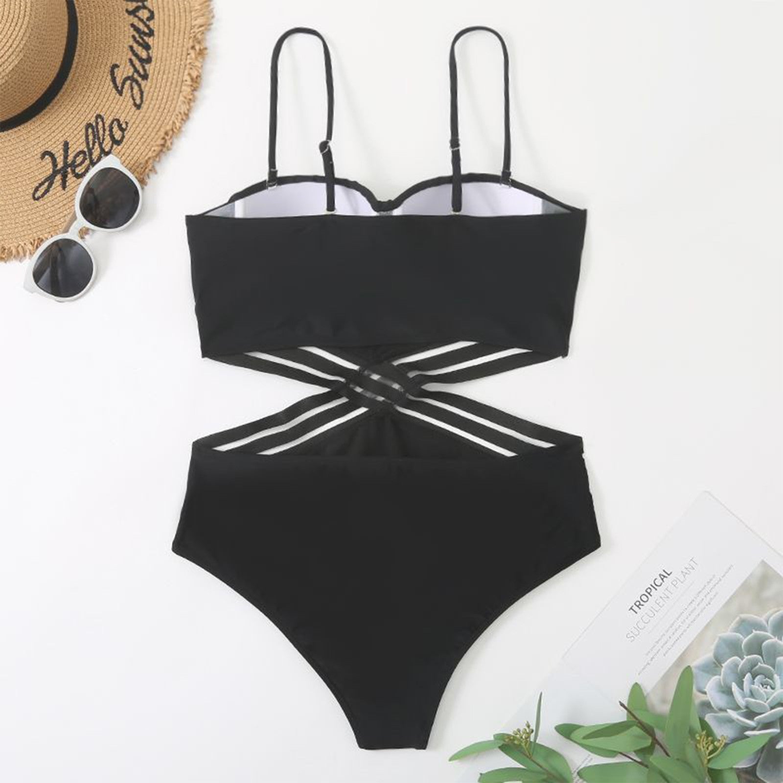 Female Swimsuit 2023 Summer Brazilian Bikini Women solid Swimwear Push Up Bikini Set one piece Bathing Suit купальник женский