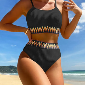 Sexy Bikinis 2024 Women Halter Brazilian Bikini Set Female Pleated Swimsuit New Triangle Swimwear Beach Wear Bathing Suit