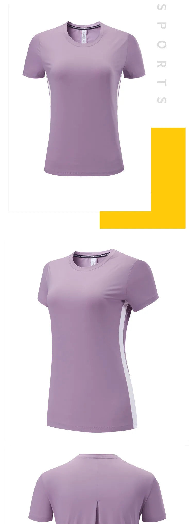 (S-2XL)Women Quick Dry Ice Silk Sport T-shirt Breathable Yoga Tees Shirts Gym Workout Running Short Sleeve Fitness Tops MM715