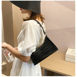 Fashion Exquisite Shopping Bag Retro Casual Women Totes Shoulder Bags Female Leather Solid Color Chain Handbag