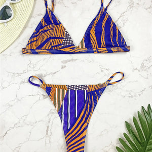 Micro Bikini Brand Swimsuit Thong Bathing Suit Women Push Up Bikini African Print Miami Style Swimwear Brazilian Biquinis Bather