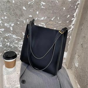 Quality Women Tote Bag Shoulder Leather Handbag 2022 Designer Luxury Totes Large Capacity Solid Color Shopper Bag Women Bolsos