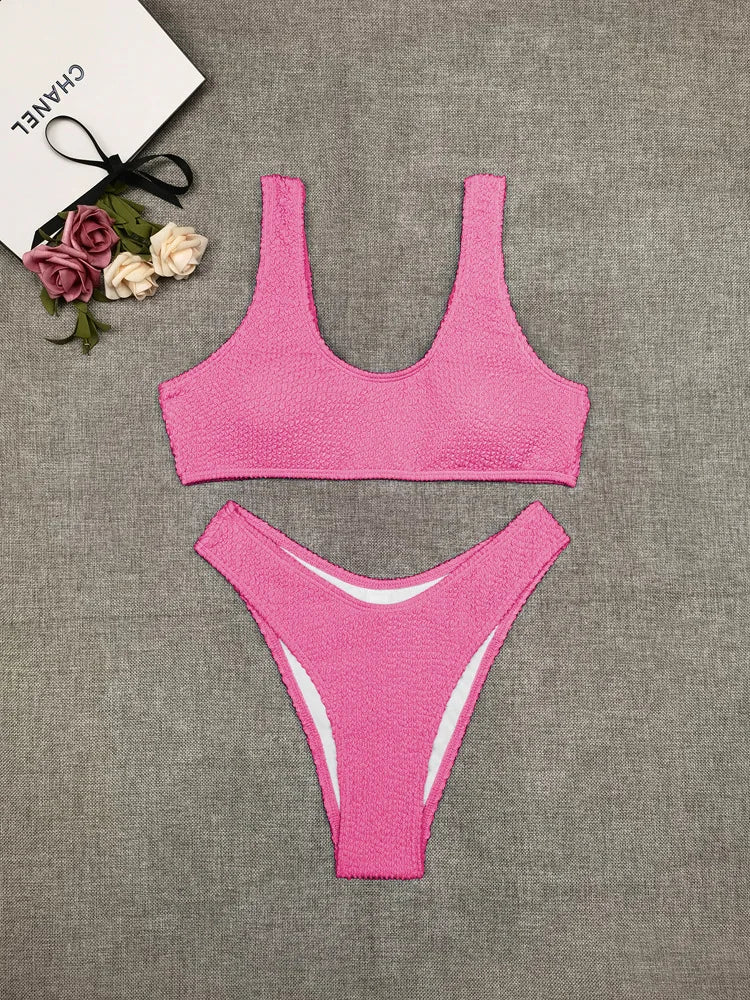 Sexy Bikini 2023 Swimsuit Women Swimwear Push Up Bikini Set Thong Brazilian Bathing Suit Beach Wear Biquini Bather Female