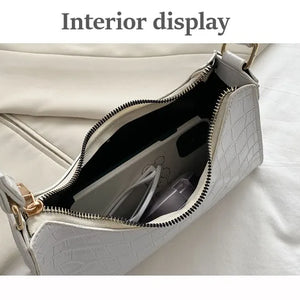 Fashion Exquisite Shopping Bag Retro Casual Women Totes Shoulder Bags Female Leather Solid Color Chain Handbag