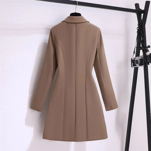 2022 Spring Slim Blazer Dress Office Lady New Casual Button Belt Mini Dresses Women's Elegant Fashion Solid Color Party Vestidos