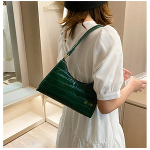 Fashion Exquisite Shopping Bag Retro Casual Women Totes Shoulder Bags Female Leather Solid Color Chain Handbag