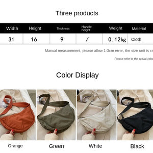 Casual Nylon Hobos Crossbody Bag for Women Designer Shoulder Bags Large Capacity Tote Lady Travel Shopper Bag Female Purses 2025