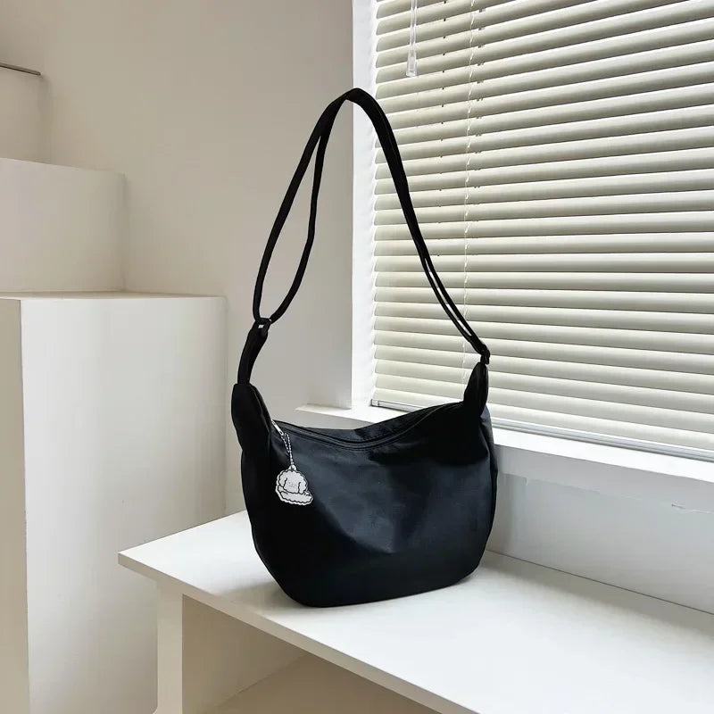 Shoulder Bags Women Solid Harajuku All-match Simple Multifunction Handbags Large Capacity Crossbody Bags for Women Teens Purse