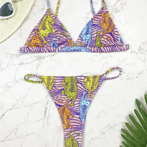 Micro Bikini Brand Swimsuit Thong Bathing Suit Women Push Up Bikini African Print Miami Style Swimwear Brazilian Biquinis Bather