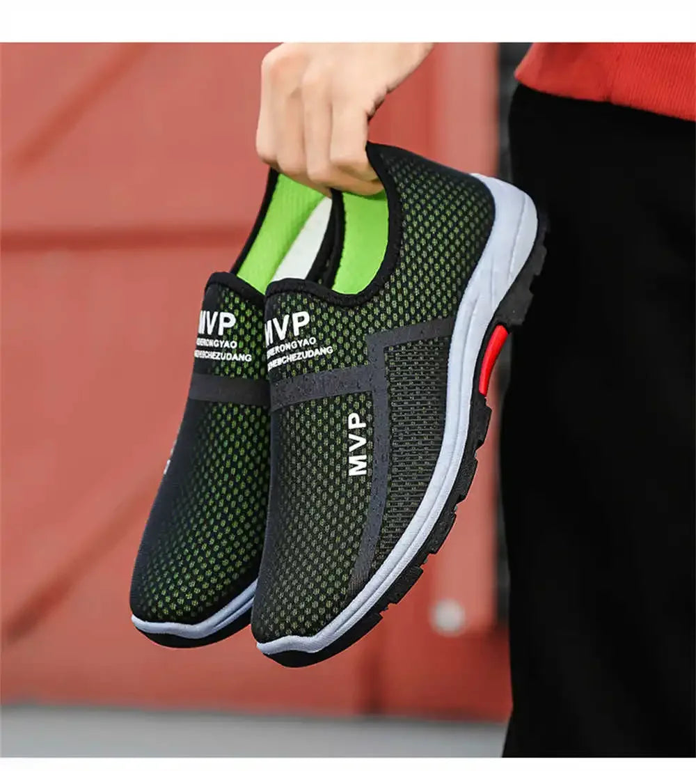 Non Slip Dark Blue Luxury Men Shoes Casual Original Men's Sneakers Shoes Golf Training Sports Fashionable Temis