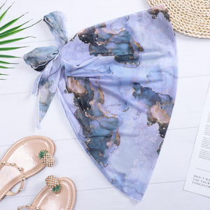 Sexy Style Women Solid Pareo Beach Bikini Cover Up Wrap Skirt Sarong Beachwear Bathing Suit Beachwear Swimsuit