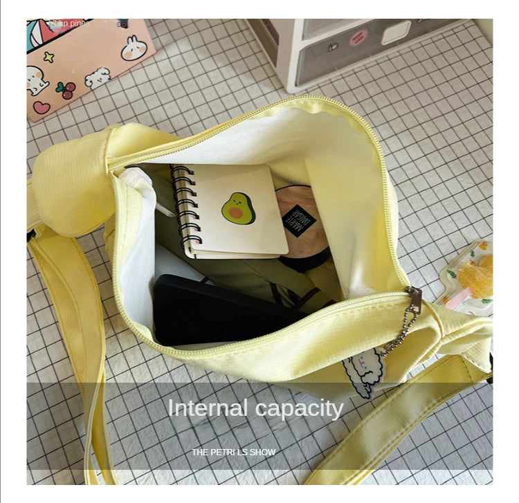 Shoulder Bags Women Solid Harajuku All-match Simple Multifunction Handbags Large Capacity Crossbody Bags for Women Teens Purse