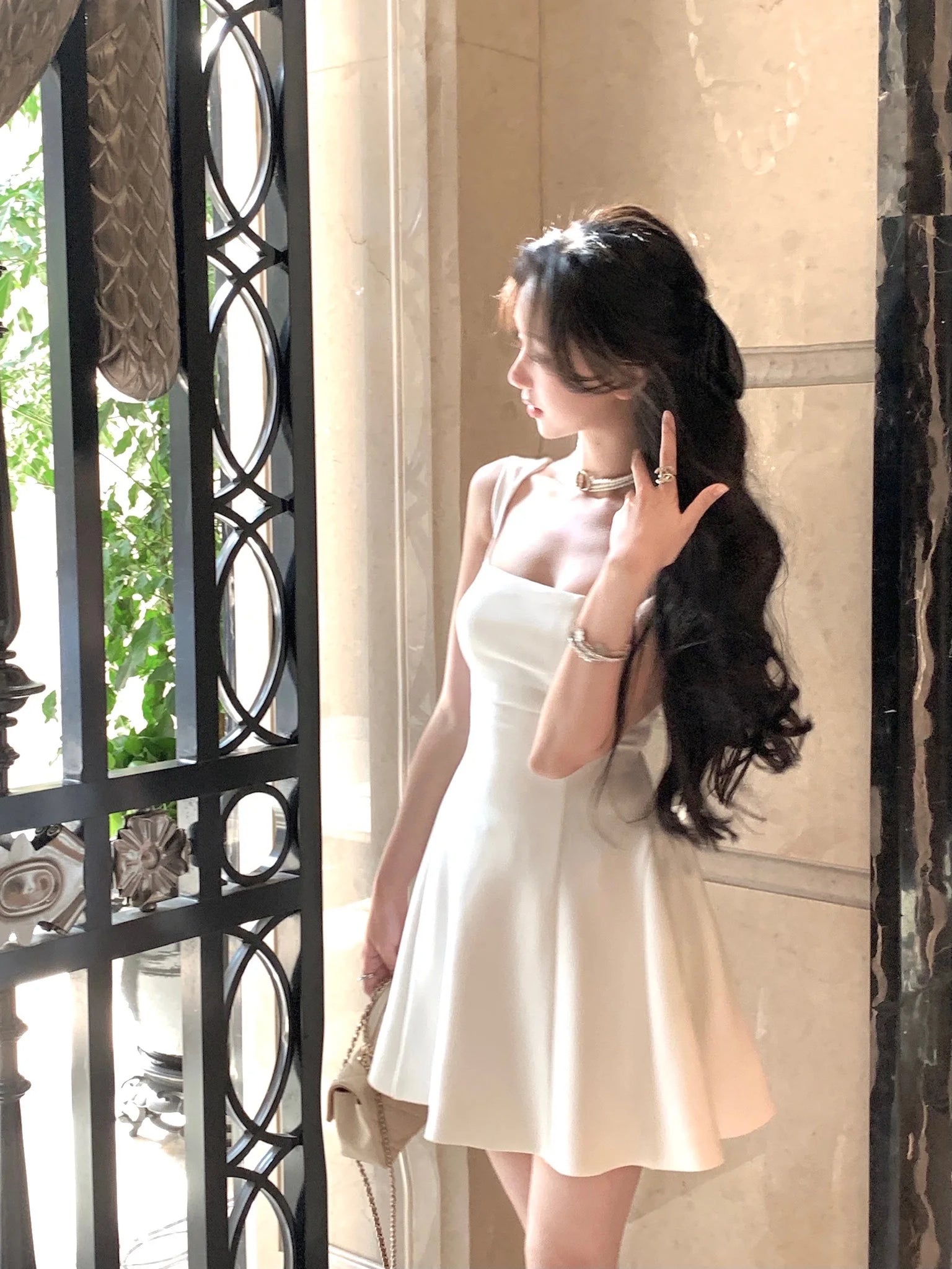 2024 Summer Solid Midi Dress Women French Elegant Holiday Party Dresses A-line Prom Robe Wedding Vestidos Ladies Clothes New