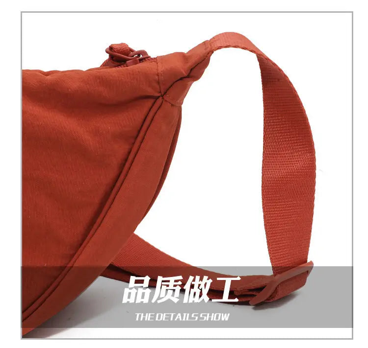 Upgraded Version Simple Design Women's Messenger Bag Nylon Hobos Small Shoulder Bags Vintage Female Girls Purse Cloth Handbags