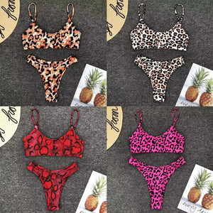 New Sexy Bikini Solid Swimsuit Women Swimwear Push Up Bikini Set Brazilian Bathing Suit Summer Beach Wear Swimming Suit