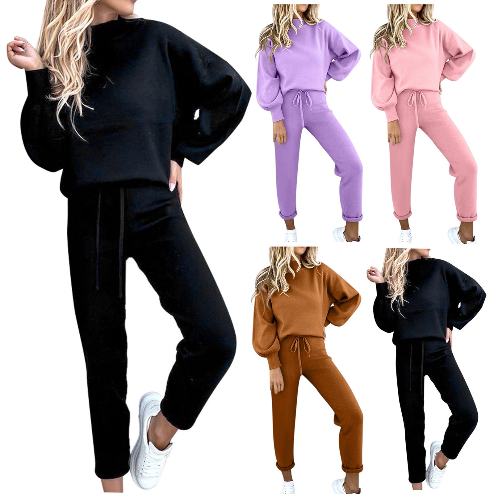 Women's Tracksuit Spring Autumn Two Piece Set Loose Sweatshirts Jogger Pants Sets Female Casual Sportswear Suit Streetwear