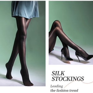 New  Women Silky Glossy Sheer Tights Seamless Anti-Snag Women Tights Female Horse Oil Pantyhose Stockings Sexy Lingerie Clothing