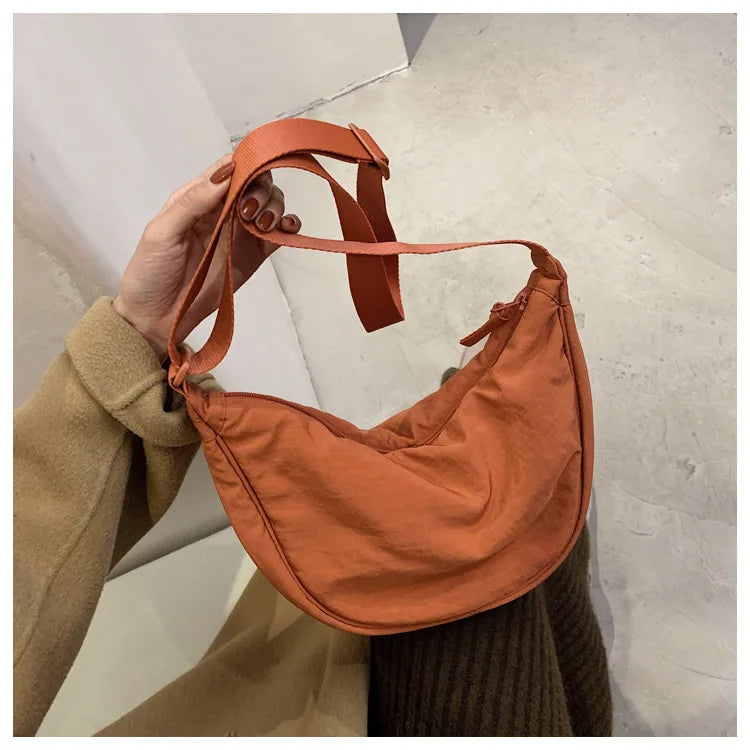 Casual Nylon Hobos Crossbody Bag for Women Designer Shoulder Bags Large Capacity Tote Lady Travel Shopper Bag Female Purses 2025