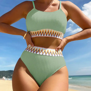 Sexy Bikinis 2024 Women Halter Brazilian Bikini Set Female Pleated Swimsuit New Triangle Swimwear Beach Wear Bathing Suit