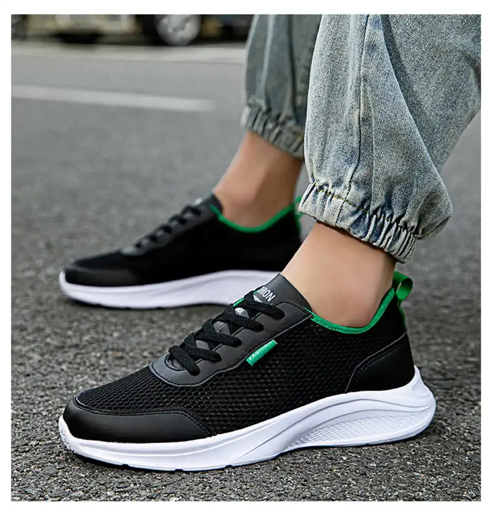 Mint Green Round Nose Men's Badminton Shoes Casual Men Breathable Sneakers Tennis For Sport Krasovki Tennes Upper Beskets