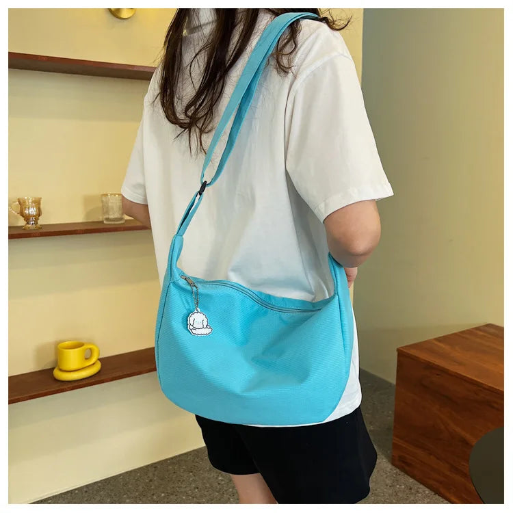 Shoulder Bags Women Solid Harajuku All-match Simple Multifunction Handbags Large Capacity Crossbody Bags for Women Teens Purse