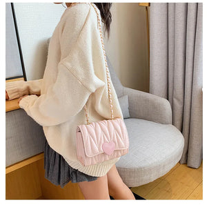 Lovely and Sweet 2023 New Korean Version Side Bags for Girls Fashion All-match Crossbody Bags for Women Flap Pocket Small Bags