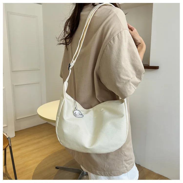 Shoulder Bags Women Solid Harajuku All-match Simple Multifunction Handbags Large Capacity Crossbody Bags for Women Teens Purse