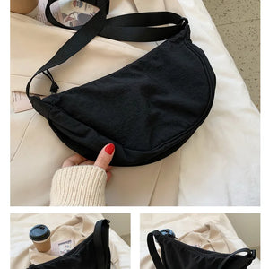 Casual Nylon Hobos Crossbody Bag for Women Designer Shoulder Bags Large Capacity Tote Lady Travel Shopper Bag Female Purses 2025