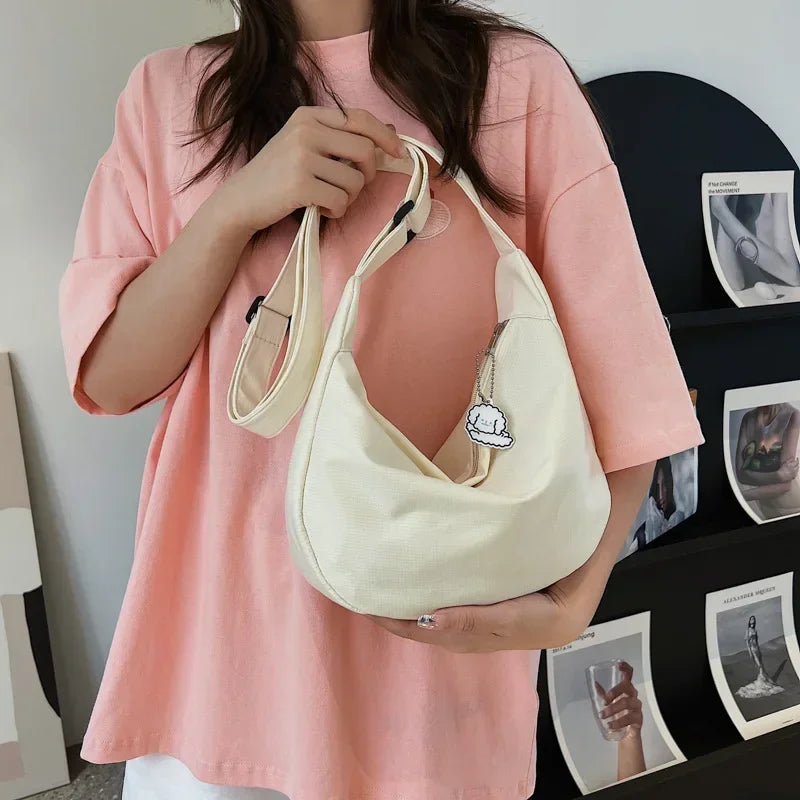 Shoulder Bags Women Solid Harajuku All-match Simple Multifunction Handbags Large Capacity Crossbody Bags for Women Teens Purse